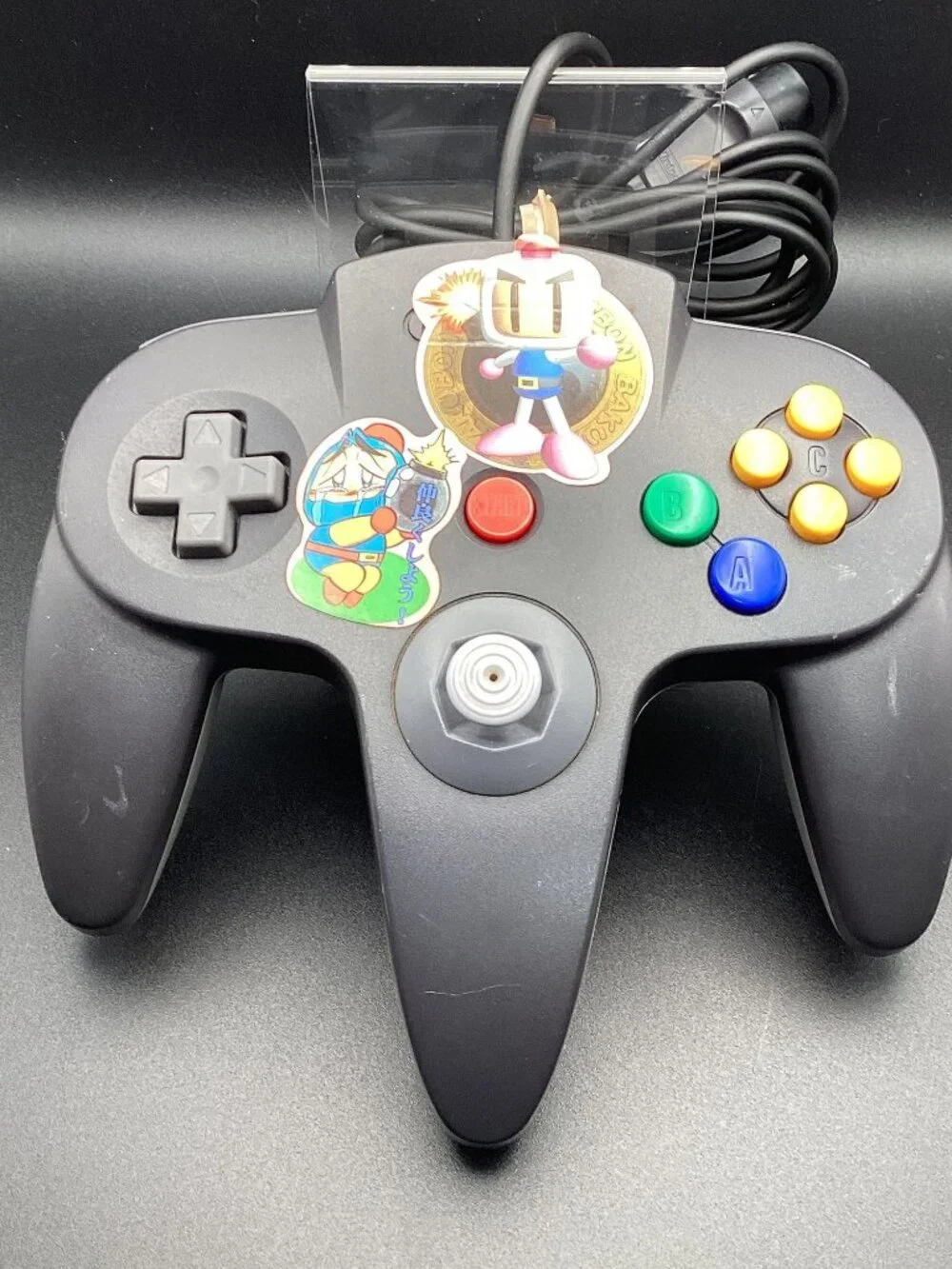 Nintendo N64 Japanese Exclusive Black Mario Kart Controller NUS-005 Tested Works